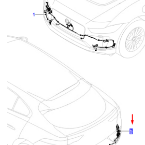 JAGUAR I-PACE X590 Rear Bumper Harness T4K7623 ORIGINAL