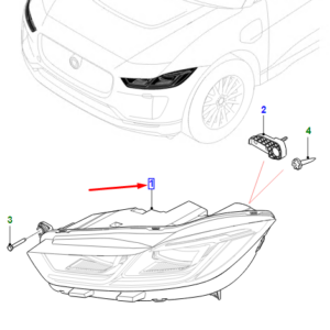 JAGUAR I-PACE X590 Front Left Headlight T4K19690 ORIGINAL