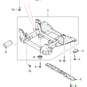 JAGUAR I-PACE X590 Front Cross Member Right Bracket T4K15992 ORIGINAL
