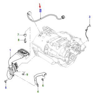 JAGUAR I-PACE X590 Front Motor To Front End Link Harness T4K18382 ORIGINAL