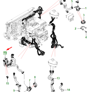 JAGUAR I-PACE X590 Outlet Hose T4K5064 ORIGINAL
