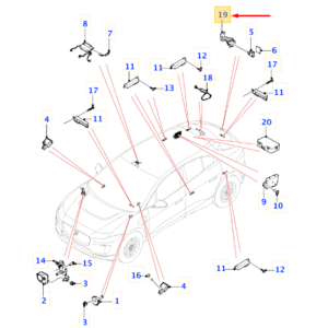 JAGUAR I-PACE X590 Receiver Bracket T4K4464 ORIGINAL