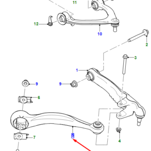 JAGUAR I-PACE X590 Front Left Lower Forward Control Arm T4K5805 ORIGINAL