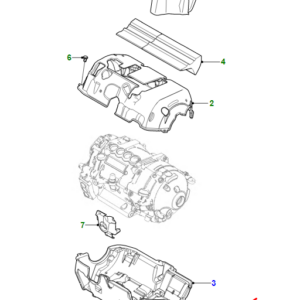 JAGUAR I-PACE X590 Rear Electric Motor Lower Foam Pad J9D1128 ORIGINAL
