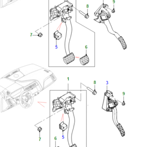 JAGUAR I-PACE X590 Accelerator Pedal RHD T4K18407 ORIGINAL