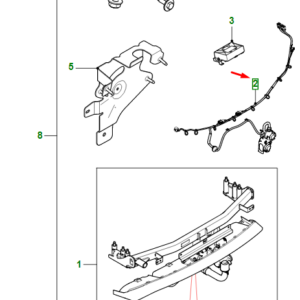 JAGUAR I-PACE X590 Tow Bar Electrics Kit T4K11415 ORIGINAL