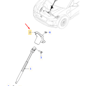 JAGUAR I-PACE X590 Steering Column Gaiter T4K5323 ORIGINAL