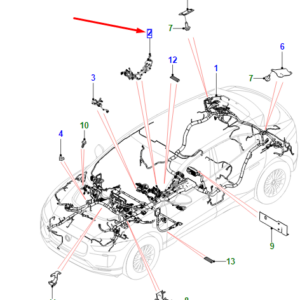 JAGUAR I-PACE X590 Centre Console Link Harness RHD T4K13114 ORIGINAL