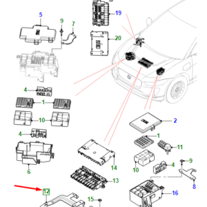 JAGUAR I-PACE X590 Junction Box Frame Bracket T4K13956 ORIGINAL