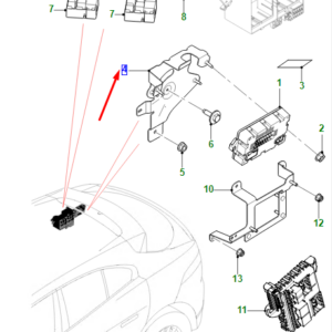 JAGUAR I-PACE X590 Fusebox Bracket T4K9902 ORIGINAL