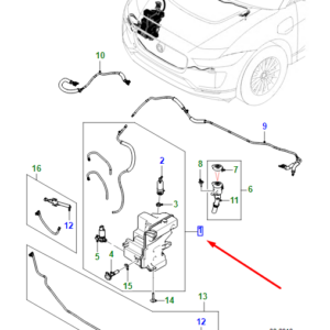 JAGUAR I-PACE X590 Window Washer Tank T4K11257 ORIGINAL
