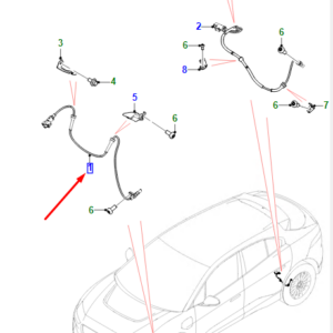 JAGUAR I-PACE X590 Front ABS Wheel Speed Sensor T4K4053 ORIGINAL
