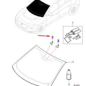 JAGUAR I-PACE X590 Windscreen Right Light Trap Cover T4K1001 ORIGINAL