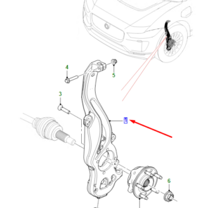 JAGUAR I-PACE X590 Front Right Vertical Link T4K12768 ORIGINAL