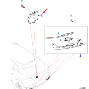 JAGUAR I-PACE X590 Tailgate Control Module T4K20910 ORIGINAL