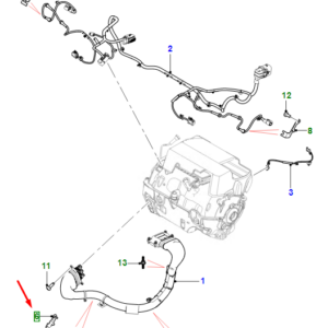 JAGUAR I-PACE X590 Cable To Motor Bracket T4K5718 ORIGINAL