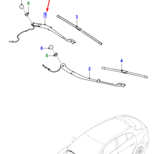 JAGUAR I-PACE X590 Front Wiper Right Arm RHD T4K4108 ORIGINAL