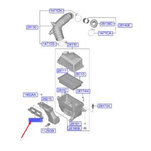 HYUNDAI i20 MK3 Air Intake Shield 28213CO200 ORIGINAL