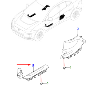 JAGUAR I-PACE X590 Front Left Treadplate T4K4626LKP ORIGINAL