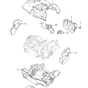 JAGUAR I-PACE X590 Front Electric Motor Upper Cover T4K13787 ORIGINAL