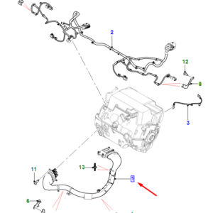 JAGUAR I-PACE X590 Motor To Inverter Cable J9D1243 ORIGINAL