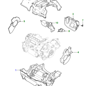 JAGUAR I-PACE X590 Front Electric Motor Upper Foam Pad J9D1130 ORIGINAL