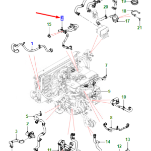 JAGUAR I-PACE X590 Rear Motor And Converter Cooling Hose T4K11823 ORIGINAL