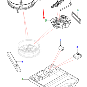 JAGUAR I-PACE X590 Toolcase Tray T2R68896 ORIGINAL
