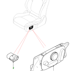JAGUAR I-PACE X590 Left Front Seat Adjustment Switch T2H40087 ORIGINAL