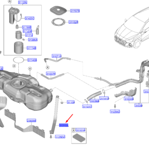 HYUNDAI i20 MK3 Fuel Tank Band Assy 31210Q0000 ORIGINAL