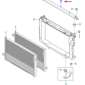 JAGUAR I-PACE X590 Radiator Support Bracket T4K17531 ORIGINAL