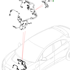 JAGUAR I-PACE X590 Front End Harness T4K19141 ORIGINAL