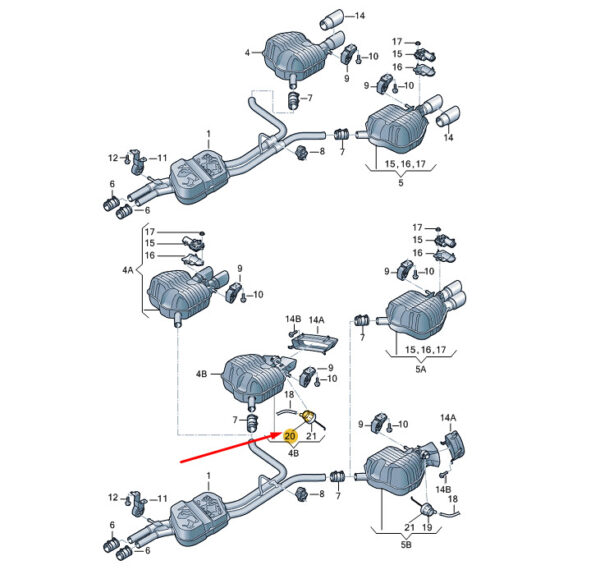 AUDI A8 D4 Right Vacuum Unit 4H0253835A ORIGINAL - Image 3