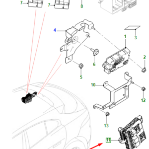 JAGUAR I-PACE X590 Fuse Box T4K13702 ORIGINAL
