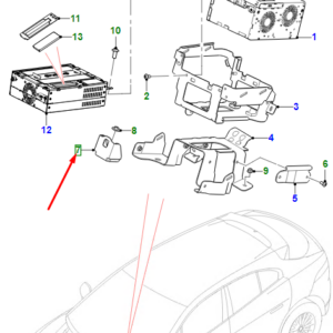 JAGUAR I-PACE X590 Info/Entertainment Module Bracket T4K2856 ORIGINAL