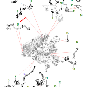 JAGUAR I-PACE X590 Control Valve To Radiator Outlet Hose T4K9528 ORIGINAL