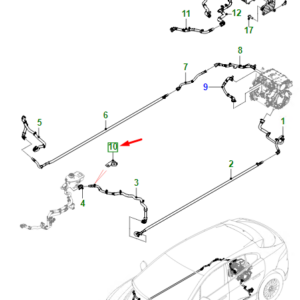 JAGUAR I-PACE X590 Hose Bracket T4K11251 ORIGINAL