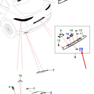 JAGUAR I-PACE X590 Rear Camera Gasket T2H37938 ORIGINAL