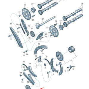AUDI Q7 4M Engine Timing Chain Sprocket 059109570F ORIGINAL