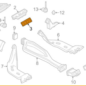 AUDI A3 8V Air Guide Channel Adapter 8V0819081A ORIGINAL