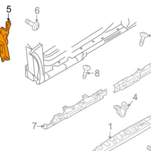 AUDI R8 42 Front Left Exterior Cover 420853171D01C ORIGINAL