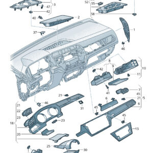 NEW VW TOURAN 5T LOUDSPEAKER COVER LHD 5TB858122JC6