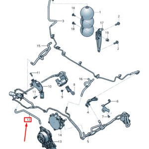 NEW AUDI RSQ8 ENGINE VACUUM HOSE 0P2131179B