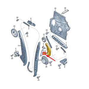 NEW VW GOLF VARIANT CG MK8 ENGINE TIMING CHAIN GUIDE RAIL 06N109509A