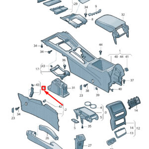 NEW VW ARTEON 3H7 LEFT CENTER CONSOLE SECURING BRACKET 3G1863143A