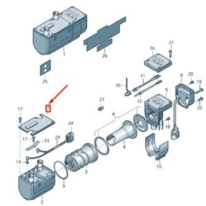NEW VOLKSWAGEN CRAFTER 2F MK1 HEAT EXCHANGER HOUSING COVER 7D0819915A