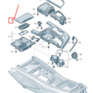 NEW AUDI Q7 4M CENTRE CONSOLE ASHTRAY TRIM RHD 4M2863440D1LQ