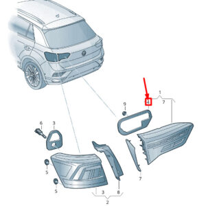 NEW VOLKSWAGEN T-ROC A11 REAR RIGHT INNER TAILLIGHT SEAT 2GA945198