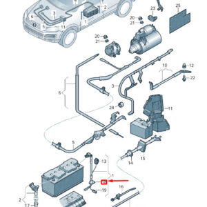 NEW VW TOUAREG 7P MK2 BATTERY WIRING GROMMET 7P0971913