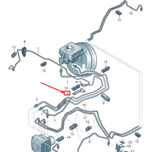 NEW AUDI RS7 SPORTBACK 4G FRONT BRAKE LINE BRACKET 4G0614709H
